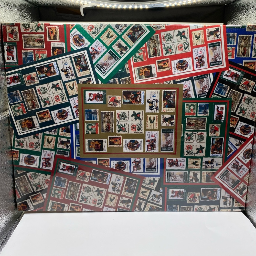 1997 Holiday Traditions Stamps 500 Piece Interlocking Puzzle.